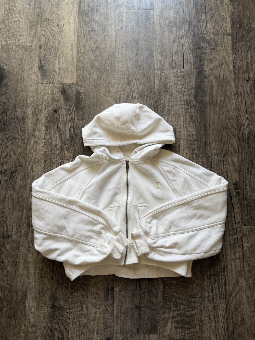 FP Movement Cream Zip-Up Hooded Sweatshirt